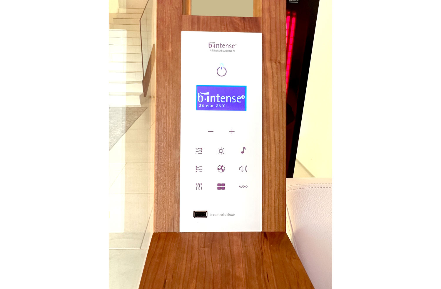 Infrared Cabin Lounger b-intense Lounge1 Control 202112